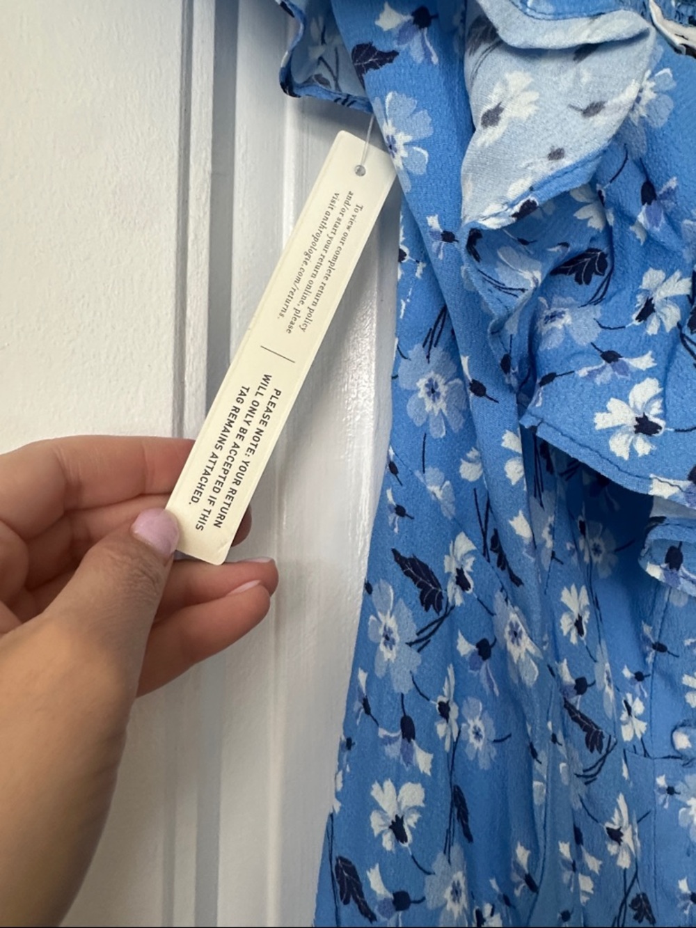 Yumi Kim Blue Floral Off-Shoulder Maxi Dress - Picture 6 of 9